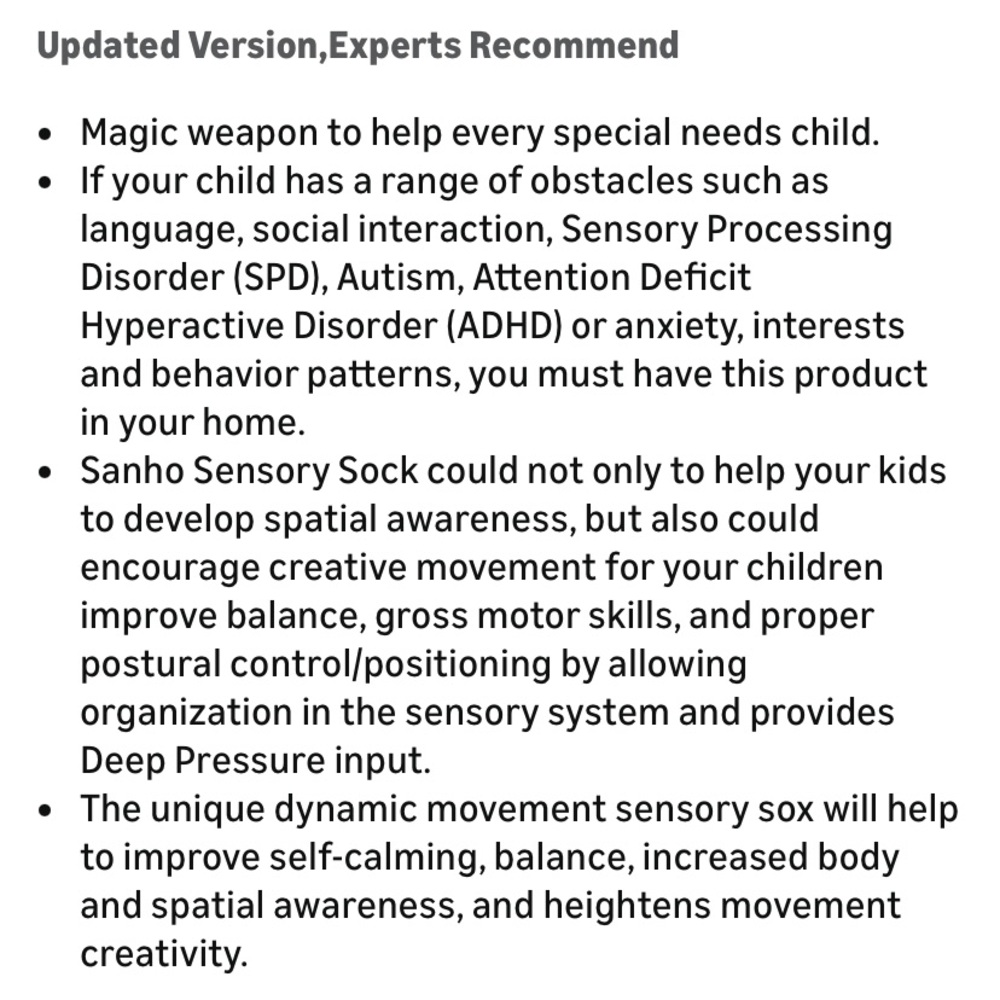 Sanho green sensory sock - Picture 6 of 15